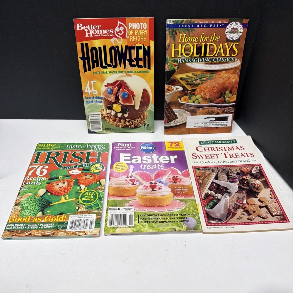 HOLIDAY Themed Recipe Booklets - Christmas, Halloween, Thanksgiving, Easter & 1